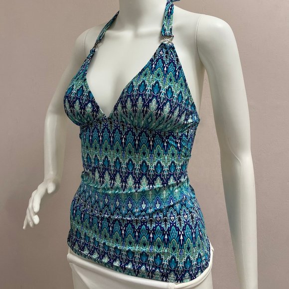 Profile by Gottex Blue Tankini Swim Top - Picture 3 of 10